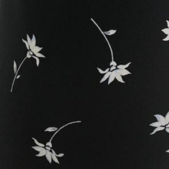 EUC Black with Floral Print Slip Midi Dress Size 6 - Picture 10 of 10